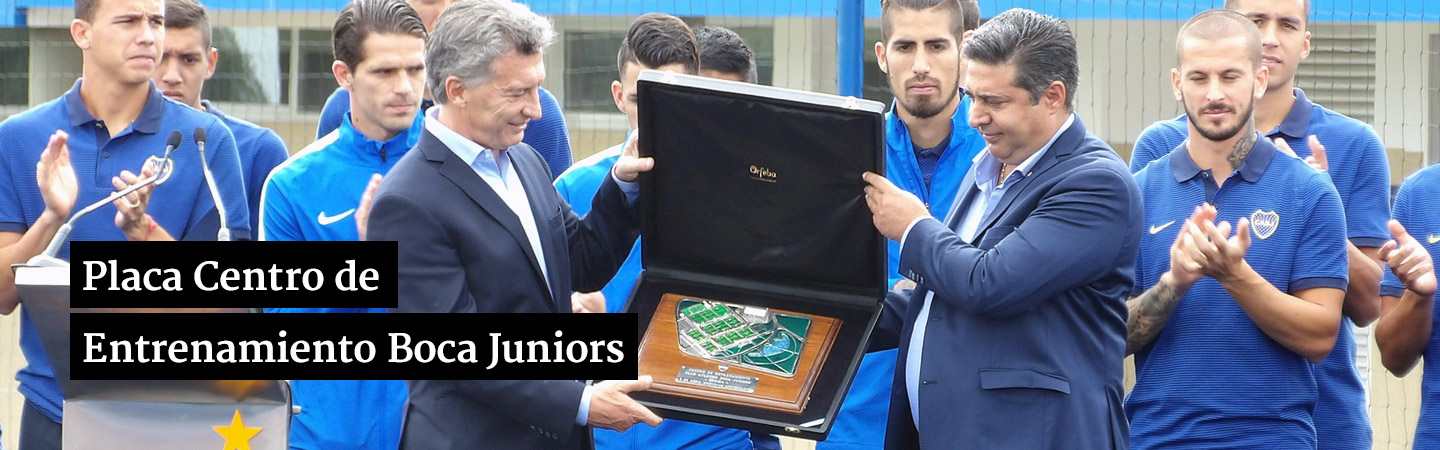 Placa Centro de Entrenamiento Boca Juniors