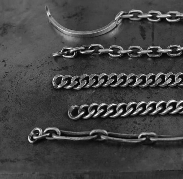 Pulsera Media Esclava con cadena Forcet - Imagen 3